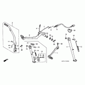 Схема вузла: Pedal / kick starter arm для Honda XR400