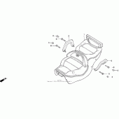 Схема узла: Сиденье для Honda GL1500 Gold Wing Aspencade