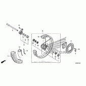 Схема вузла: Front wheel (crf230m) для Honda CRF230 CRF230M