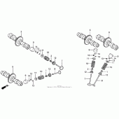Схема узла: Распредвал для Honda VF750 Magna Deluxe