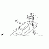 Схема узла: Battery (1) для Honda CBR1000 CBR1000RR Fireblade