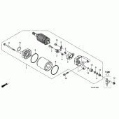 Схема узла: Стартер электрический для Honda VTR250 VTR