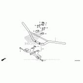 Схема вузла: Верхня траверса & Кліпон керма для Honda CRF150 CRF150R