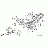 Схема вузла: Рама (VFR750FL / FM / FN / FP) для Honda VFR750F Interceptor