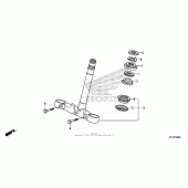 Схема узла: Рулевая траверса для Honda CBR250