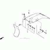 Схема вузла: Заднє крило для Honda XR250