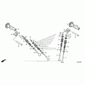Схема вузла: Шток & Клапан для Honda CBR300R