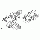 Схема узла: Front cover для Honda GL1500 Gold Wing Special Edition