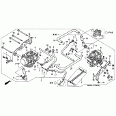 Схема вузла: Карбюратор (ASSY.) Для Honda VTR1000 Firestorm