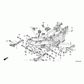 Схема узла: Рама для Honda GL1800 Gold Wing