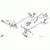 Схема вузла: Педаль (Лапка) для Honda VT600 Shadow VLX