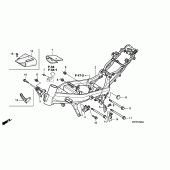 Схема вузла: Рама для Honda CBR125
