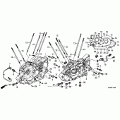 Схема вузла: Картер двигуна для Honda VT1300 Sabre