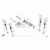 Схема вузла: Шток & Клапан для Honda CRF450 CRF450X