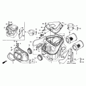 Схема узла: Воздушный фильтр для Honda VTR1000 VTR SP-2