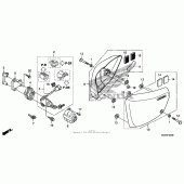 Схема вузла: Бічний обтічник для Honda VT750 Shadow RS