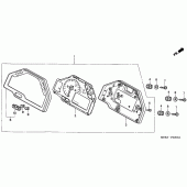 Схема вузла: Панель приладів для Honda CBR600 CBR600RR
