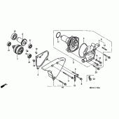 Схема вузла: Водяний насос для Honda VT1100 Shadow Aero