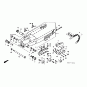 Схема узла: Swingarm/drive chain для Honda CR250