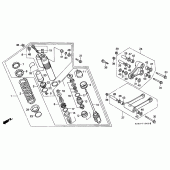 Схема вузла: Задня підвіска для Honda CR250