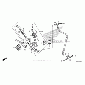 Схема вузла: Передній гальмівний циліндр для Honda CRF230 CRF230F