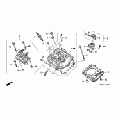 Схема узла: Перед. головка цилиндра для Honda NT700 Deauville