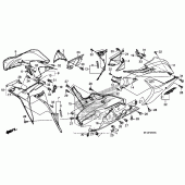 Схема вузла: Lower cowl (cbr600rr 07, 08) для Honda CBR600 CBR600RR