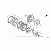 Схема вузла: Зчеплення для Honda CRF125 CRF125F