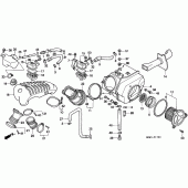 Схема узла: Воздушный фильтр (E/F/G/IT/SP/2G/2IT) для Honda XL600 Transalp