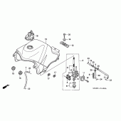 Схема узла: Топливный бак для Honda XL600 Transalp