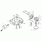 Схема вузла: Масляний насос для Honda VFR800 VFR