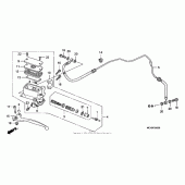 Схема вузла: Циліндр зчеплення для Honda VTX1800