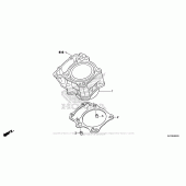 Схема вузла: Cylinder для Honda CRF250 CRF250L
