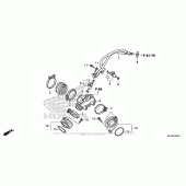 Схема вузла: Intake Manifold + Injector для Honda VT1300 Fury