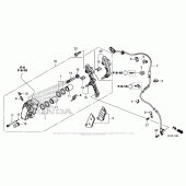 Схема узла: Передний тормозной суппорт для Honda CMX300 Rebel