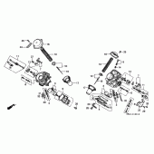 Схема узла: Карбюратор (COMPONENT PARTS) для Honda VT750 Shadow A.C.E.