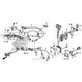 Схема вузла: Котушка запалювання + ecu для Honda VT1300 Fury