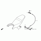 Схема вузла: Сидіння для Honda VFR800 VFR