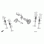 Схема вузла: Шток & Клапан для Honda CRF250 CRF250R