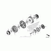 Схема вузла: Clutch (2) для Honda CTX700