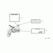 Схема вузла: Інформаційні наклейки для Honda CR250