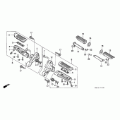 Схема узла: Подножки (CB750F2) для Honda CB750 Seven Fifty