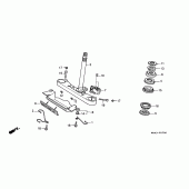 Схема вузла: Рульова траверса (VT1100C) для Honda VT1100 Shadow