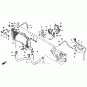 Схема вузла: Радіатор 96-97 для Honda CBR900RR CBR919RR Fireblade