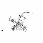 Схема вузла: Впускний патрубок + injector для Honda VT1300 Sabre