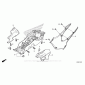 Схема вузла: Заднє крило (1) для Honda CBR1000 CBR1000RR Fireblade