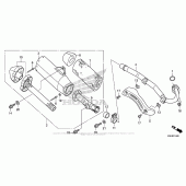 Схема вузла: Вихлопна система для Honda CRF150 CRF150R