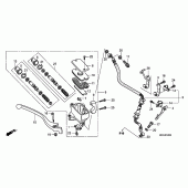 Схема вузла: Передній гальмівний циліндр для Honda VTX1300