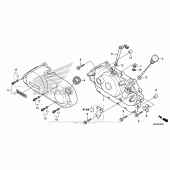 Схема вузла: Права кришка картера для Honda VT750 Shadow Phantom