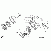 Схема узла: Воздушный фильтр для Honda CR250